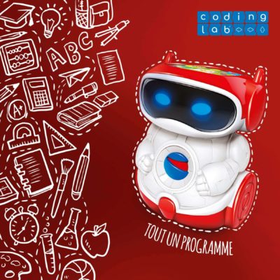 petit robot rouge de clementoni coding