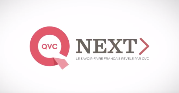 logo de QVC next le savoir faire français révélé par QVC