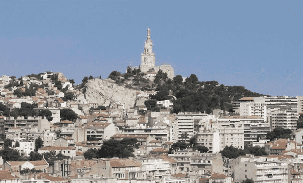 Paysage de Marseille pour la video de présentation du centre commercial Prado