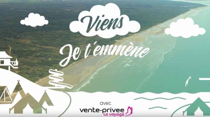 Logo "Viens je t'emmène" de l'émission de Vente Privées Voyage