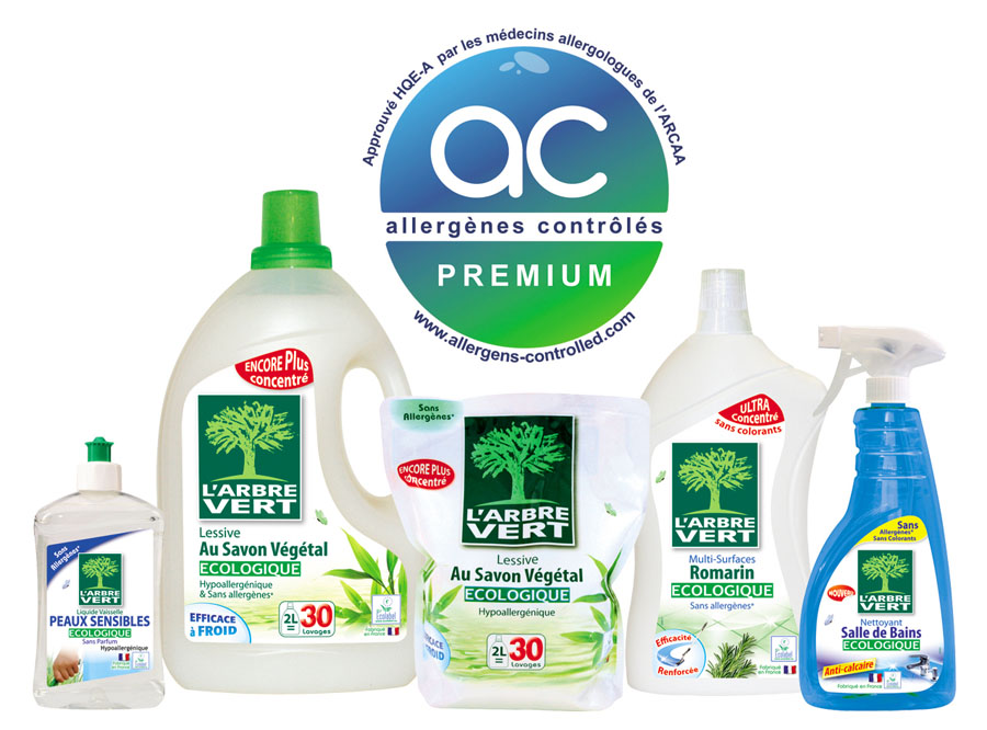 Gamme de produits ménagers L'Arbre Vert engagement santé