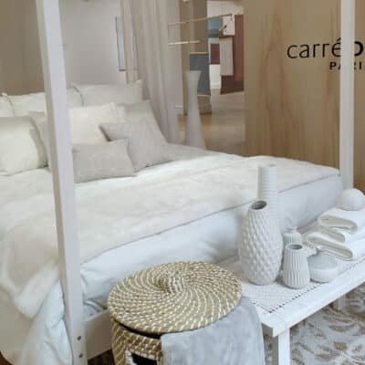 Du linge de lit Carré Blanc et autres accessoires